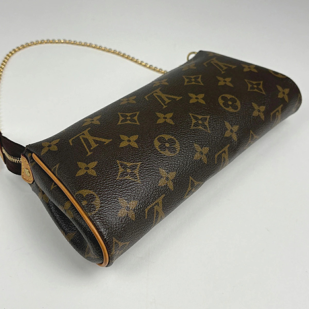 Louis Vuitton Monogram Eva Shoulder Bag Handbag Brown